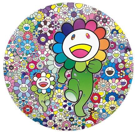 3月18日発売】村上隆 新作エディションサイン入りポスター「お花畑で ...