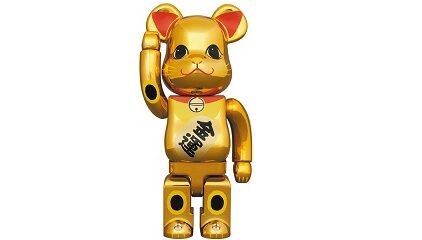 BE@RBRICK 招き猫 金運 金メッキ 参 400％