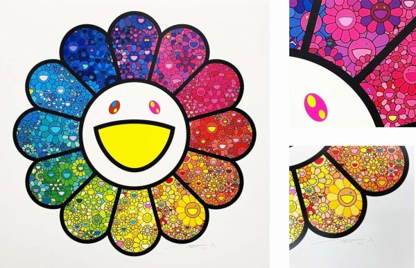7月24日発売】村上隆 新作エディションサイン入り版画「お花が