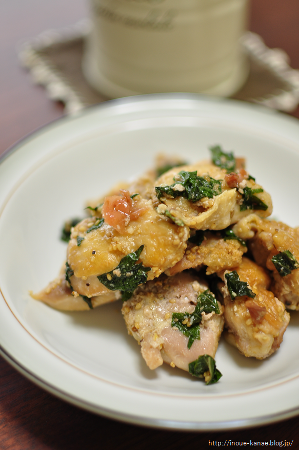 大人数対応レシピ 鶏もも肉の梅紫蘇ごま和え 井上かなえオフィシャルブログ 母さんのれしぴぃ置き場 Powered By ライブドアブログ