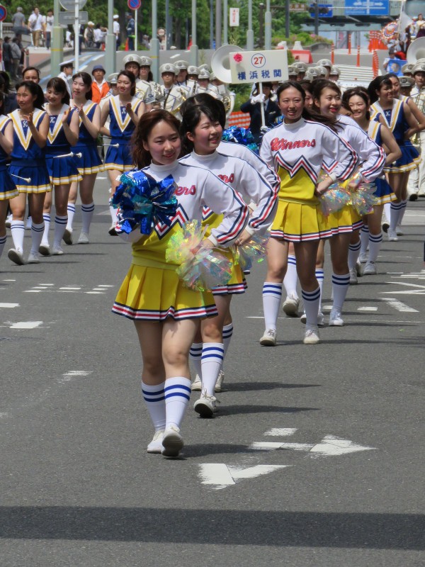 2018年横浜開港記念みなと祭国際仮装行列第66回ザよこはまパレード その４４（横浜市立金沢高等学校バトントワリング部Winners） :  非日常的まったり通信