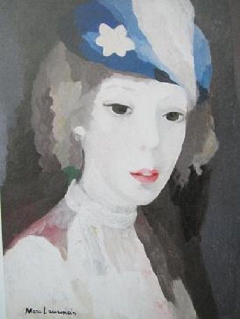 マリー・ローランサン自作の和風屏風(1) : 世界の偉人・天才 マリー・ローランサン自作の和風屏風(1) : 世界の偉人・天才
