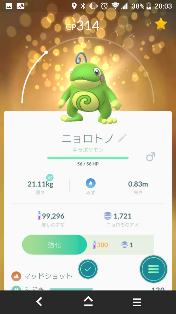 キラポケモン ニョロトノ ゲット Terumonぼうけんノート