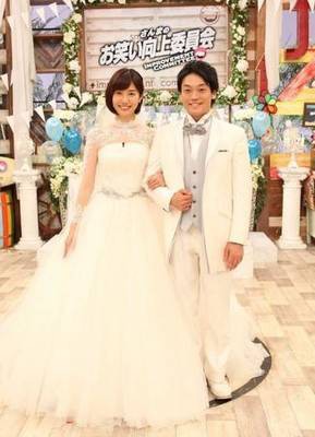 山崎夕貴アナのウエディングドレス「最後は夫に」 みんみん芸