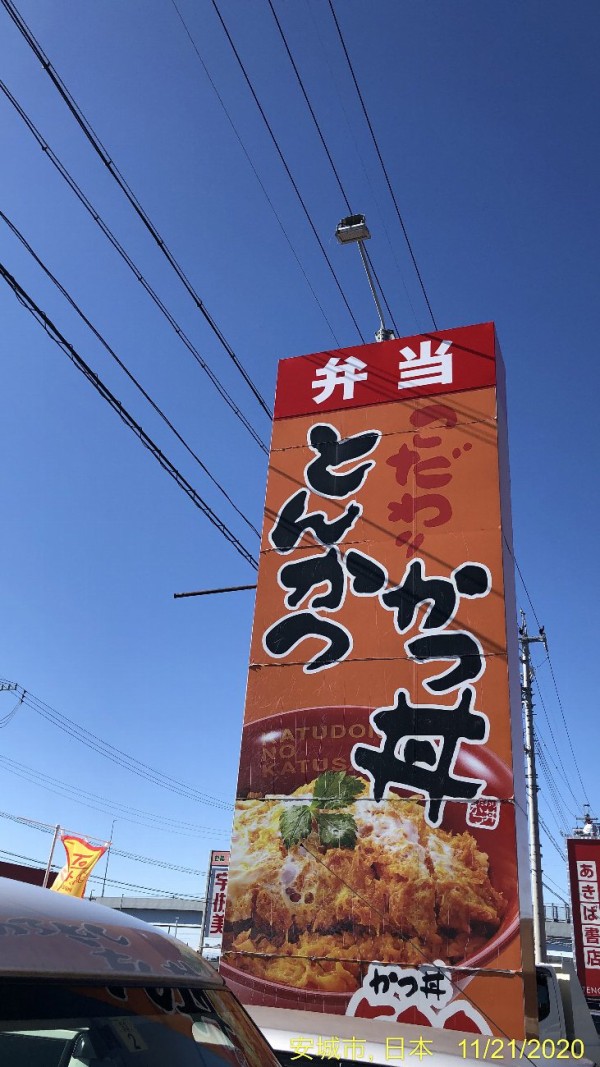 かつさと安城店で昼食 かつ丼税込550円 安い かわうそ だもんで