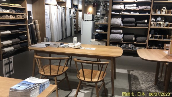 コンパクトな折りたたみテーブルを物色 在宅勤務需要からか欠品中 無印良品 イオンモール岡崎 岡崎市 かわうそ だもんで