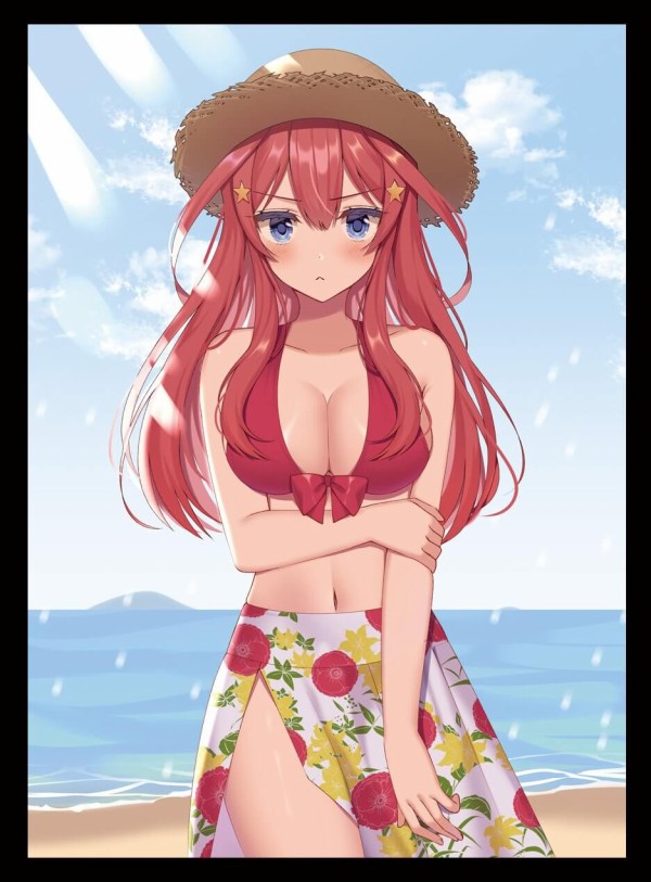 ウェディング水着二乃　ロングver.　スリーブ　プレイマット スリーブ】水着ver.「五等分の花嫁」新作スリーブ・プレイマット