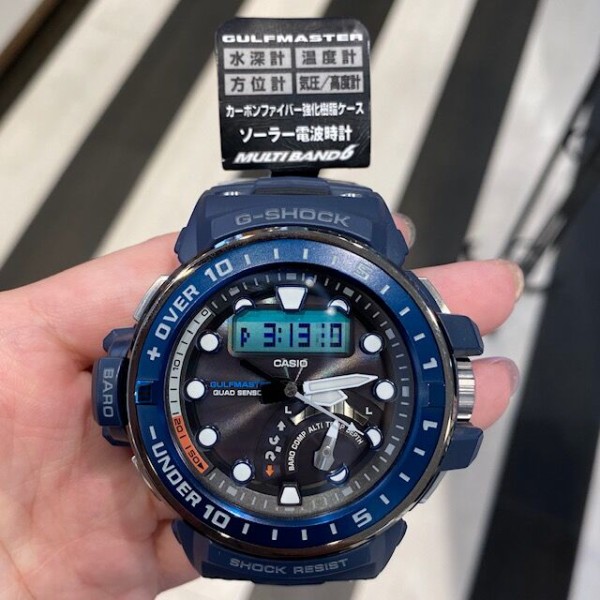 G-SHOCK ガルフマスター　青 価格.com - 『1BJFに青のベゼルとベルト装着』カシオ G-SHOCK