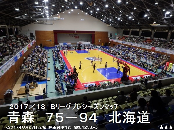 ｂリーグプレシーズンマッチ 青森ワッツvsレバンガ北海道