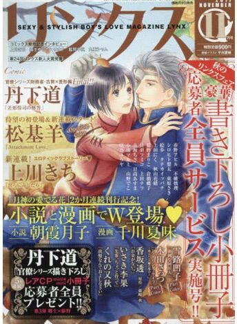 リンクス11月号 ちょこっと感想 B L 愛をつぶやくblog