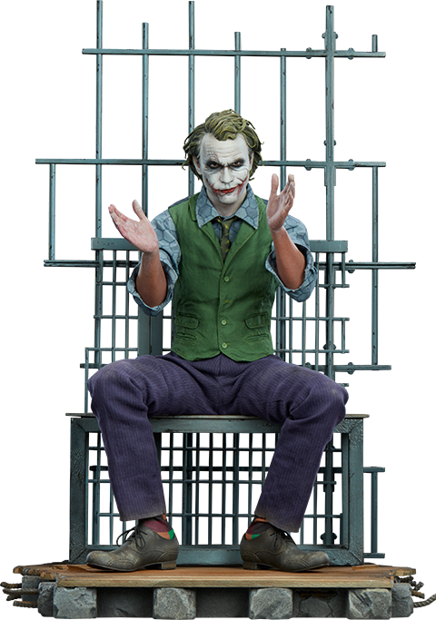 サイドショウ　ジョーカー プレミアム フォーマット フィギュア中古品 1/4プレミアムフォーマット ジョーカー 座りポーズ サイドショウ