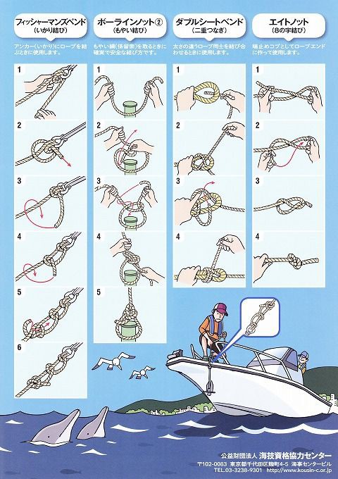 基本のロープワーク : SEE YOU ON THE OCEAN