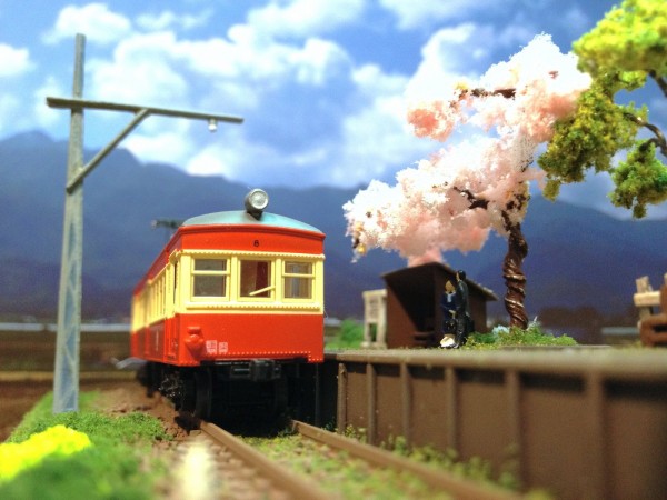 ミニジオラマその2：ローカル線の無人駅 : しまDiary