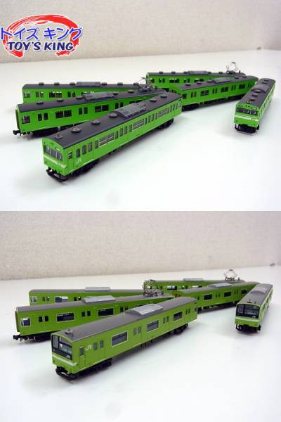 初期化済マイクロエース　A-0532　103系 ウグイス・関西線　白帯入　６両セット 通勤形電車