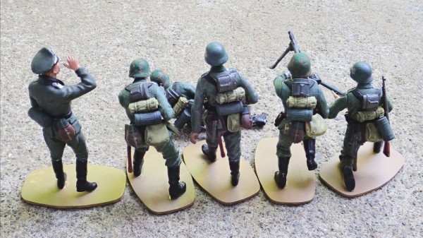 1980年代 英国製◆フュージリア SET19 ミニチュア WW2ドイツ歩兵6体 タミヤ 1/35 ミリタリーミニチュアシリーズ ドイツ歩兵セット