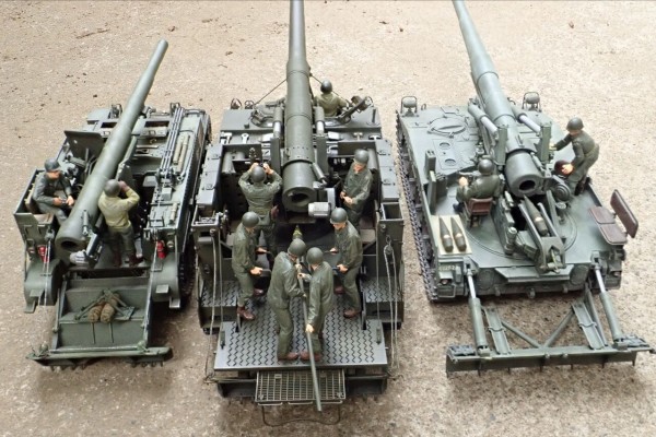 ◉M12 155mm自走砲（ACADEMY 1/35 ）2002年2月完成 2026年5月乗員追加