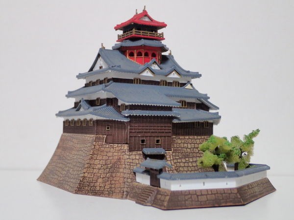 ◉安土城（DOYUSHA 1/360）1985年ごろ組立・塗装 : T.M.のプラモ