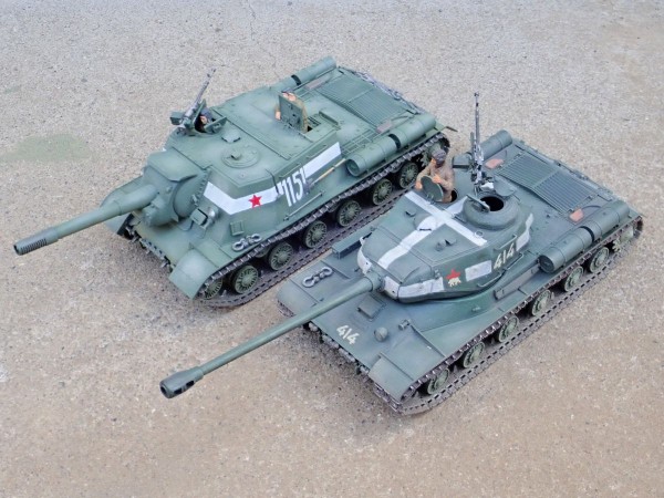 ◉JS2m（DRAGON 1/35）1990年代末に製作＆レストア : T.M.のプラモMUSEUM