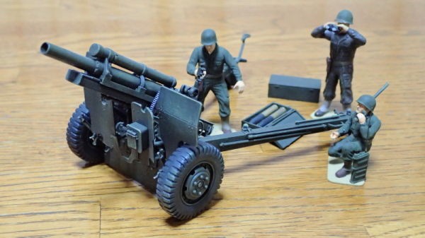 ◉M101 105mm榴弾砲（ITAELRI 1/35）2002年3月完成 2022年簡易