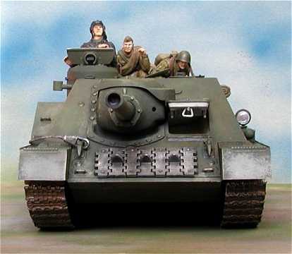 ◉SU-100（ZVEZDA 1/35）2001年12月完成 : T.M.のプラモMUSEUM