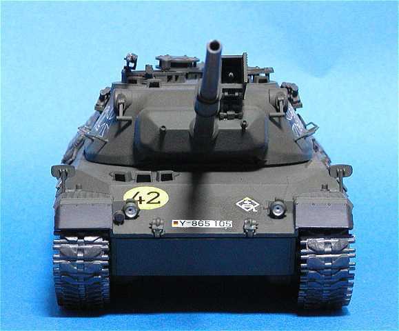 ◉レオパルト1（TAMIYA 1/35 MM64/MT25）1999年以前に製作し、2023年にフィギュアを追加、ナンバープレート、ブリッジサインを貼り替え、軽くウェザリング  : T.M.のプラモMUSEUM