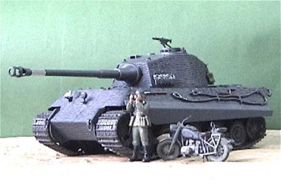 【高品質】 ◉キングタイガー（TAMIYA 1/35 MM57）1980年代に製作&レストア 戦車、軍用車両