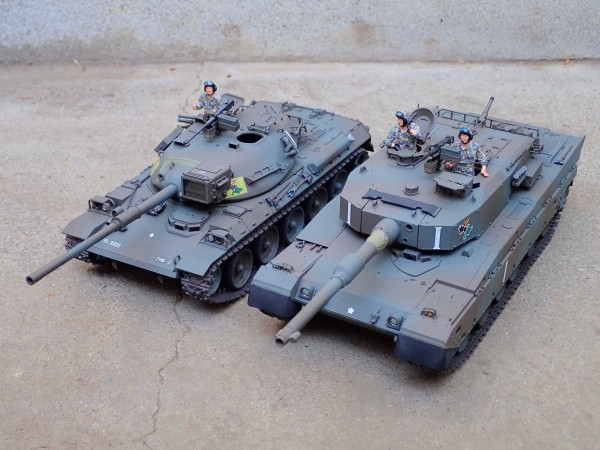 ◉90式戦車（TAMIYA 1/35 MM208）1996年製作 : T.M.のプラモMUSEUM