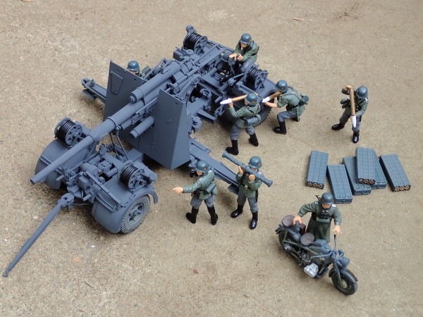 ◉88mm砲 FLAK36/37（TAMIYA 1/35 MM17）1972年製作&レストア : T.M.のプラモMUSEUM