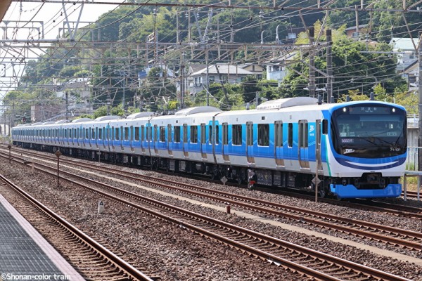 鉄道写真 青白いトーン 高品質印刷 遂に】りんかい線新型71-000形国府津に現る : 湘南色の部屋