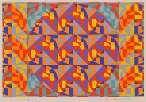 ★オノサト・トシノブ シルクスクリーン 「Silk-52」1972 ☆オノサト・トシノブ シルクスクリーン 「Silk-52」1972 ☆オノサト