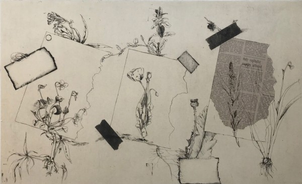 お部屋のインテリアに 銅版画 吉原英雄 ブルドッグの朝食 お部屋のインテリアに 銅版画 吉原英雄 ブルドッグの朝食