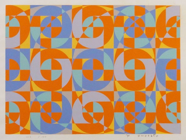 ★オノサト・トシノブ シルクスクリーン 「Silk-42」1971 ☆オノサト・トシノブ シルクスクリーン 「Silk-42」1971 ☆オノサト