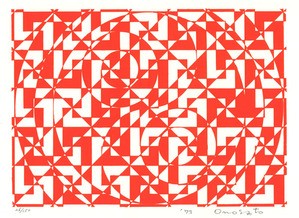 ★オノサト・トシノブ シルクスクリーン 「Silk-52」1972 ☆オノサト・トシノブ シルクスクリーン 「Silk-52」1972 ☆オノサト