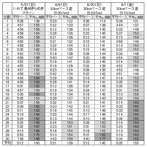 東北 みやぎ復興マラソン レースプラン熟考２ O 時折走る