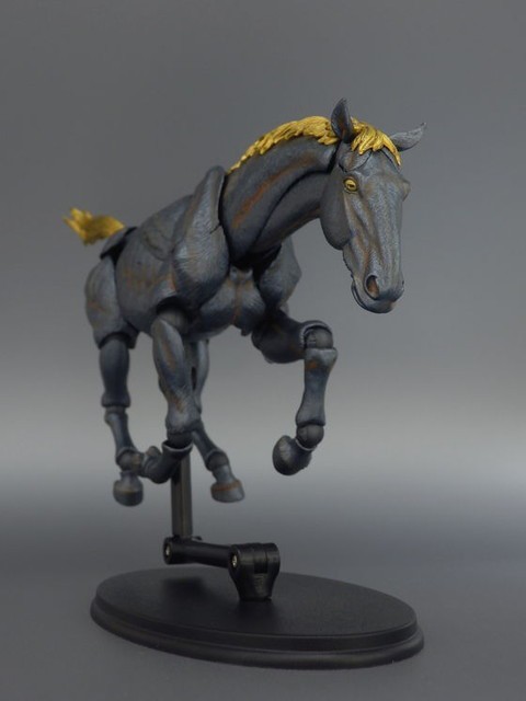 海洋堂 KT Project KT-007 タケヤ式自在置物 馬 -鉄錆地調