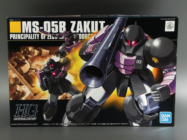 HGUC MS-05B ZAKU1 ザク1 -黒い三連星仕様- : とこぶろ -S.I.C.