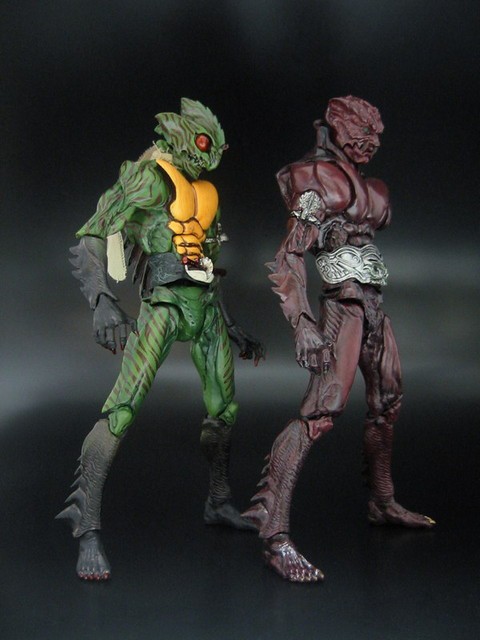 S.I.C 仮面ライダー アマゾン&十面鬼ゴルゴス セット レビュー】 バンダイ 東映ヒーローネット S.I.C. 十面鬼