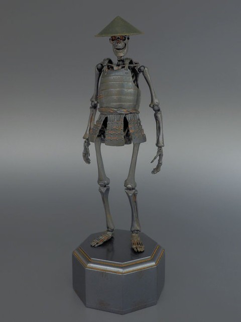 海洋堂 KT Project KT-009 タケヤ式自在置物 骸骨武者 -鉄錆地調