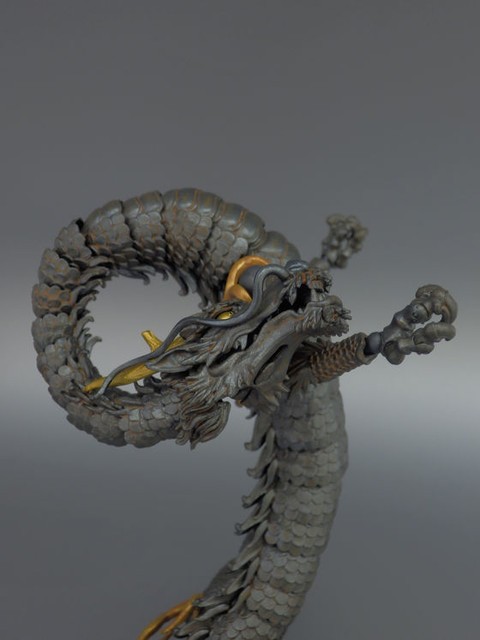 海洋堂 KT Project KT-003 タケヤ式自在置物 龍 -鉄錆地調-（可動性能