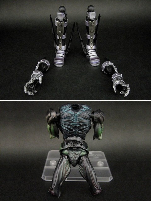 可動改造：S.I.C. VOL.17 仮面ライダーシャドームーン & ブラック 可動改造：S.I.C. VOL.17 仮面ライダーシャドームーン