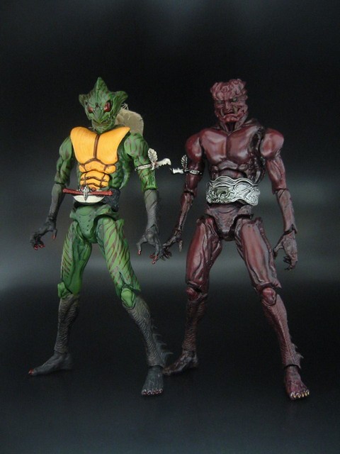 S.I.C 仮面ライダー アマゾン&十面鬼ゴルゴス セット レビュー】 バンダイ 東映ヒーローネット S.I.C. 十面鬼