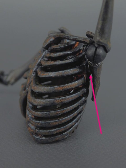 海洋堂 KT Project KT-009 タケヤ式自在置物 骸骨武者 -鉄錆地調