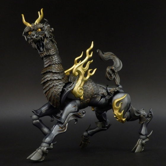 海洋堂 KT Project KT-001 タケヤ式自在置物 麒麟 -鉄錆地調