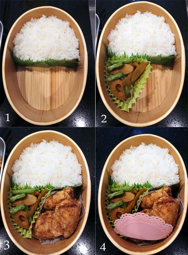 娘弁当】月曜日分（作りおきを活かしたお弁当）と水曜日分（漬け込み