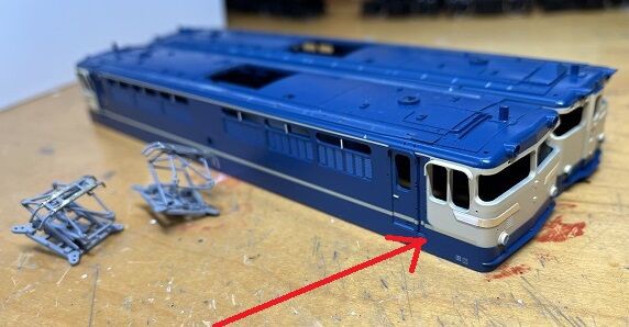EF65 500番代特急色と12系トロッコファミリー号 : 瀬戸川模型