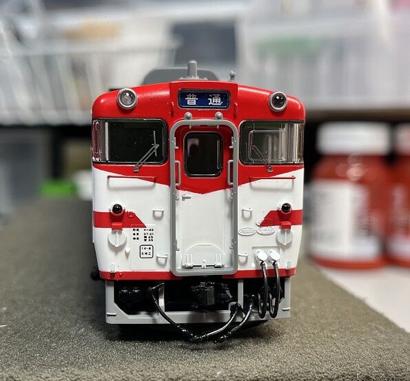 トミックス　キハ40系赤鬼・後期車　動力無し キハ40 盛岡色「赤鬼」が完成しました : 瀬戸川模型工房のブログ