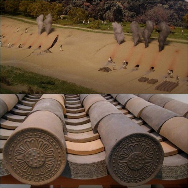 南信滋賀廃寺跡方形布目平瓦残欠　白鳳時代 発掘出土品 古美術 花器 南信滋賀廃寺跡方形布目平瓦残欠 白鳳時代 発掘出土品 古美術 花器 南