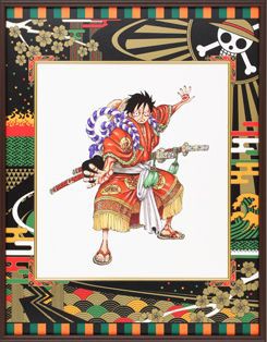 1月発売 ONE PIECE 高級複製原画 隈取りルフィ セブン＆アイ限定