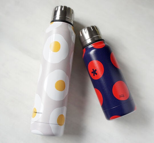 thermo mugの目玉焼き柄とトマト柄の水筒を購入 : とりあえず暮らす