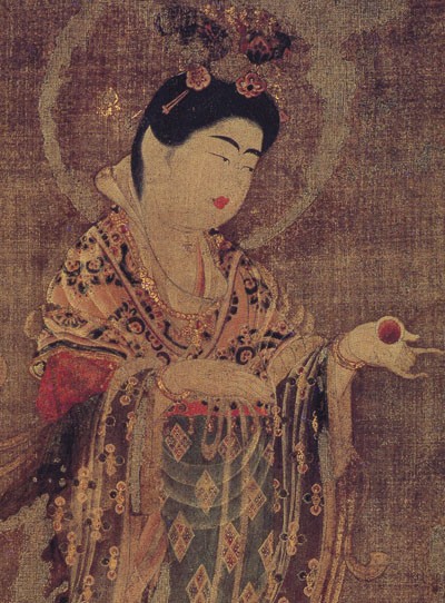 薬師寺所蔵 国宝 吉祥天像 複製品 レプリカ 掛軸 美品 超国宝にも出展